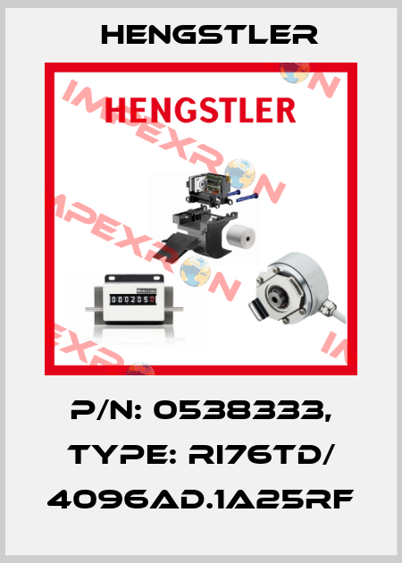 p/n: 0538333, Type: RI76TD/ 4096AD.1A25RF Hengstler