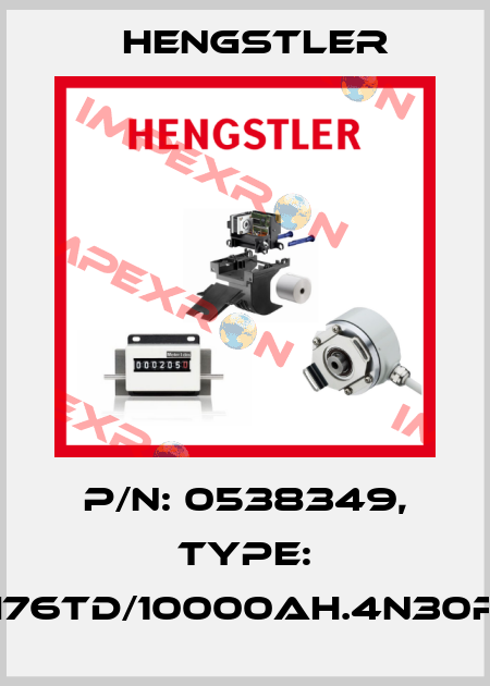 p/n: 0538349, Type: RI76TD/10000AH.4N30RF Hengstler