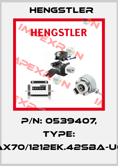 p/n: 0539407, Type: AX70/1212EK.42SBA-U0 Hengstler