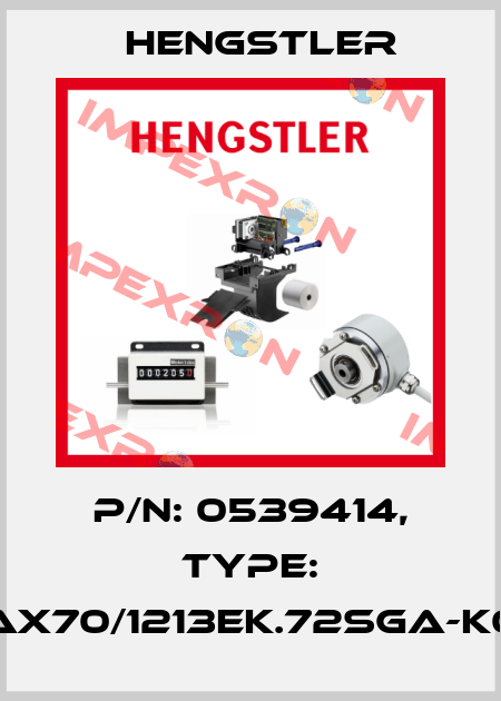p/n: 0539414, Type: AX70/1213EK.72SGA-K0 Hengstler