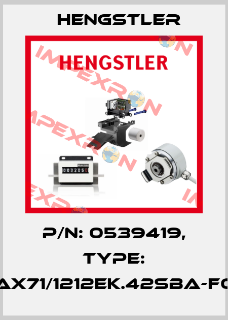 p/n: 0539419, Type: AX71/1212EK.42SBA-F0 Hengstler