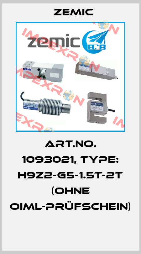 Art.No. 1093021, Type: H9Z2-G5-1.5t-2T (ohne OIML-Prüfschein)  ZEMIC