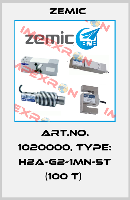 Art.No. 1020000, Type: H2A-G2-1MN-5T (100 t)  ZEMIC