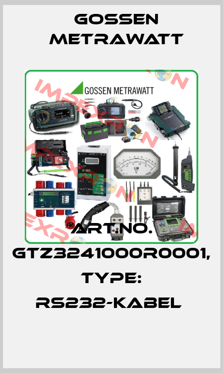 Art.No. GTZ3241000R0001, Type: RS232-Kabel  Gossen Metrawatt