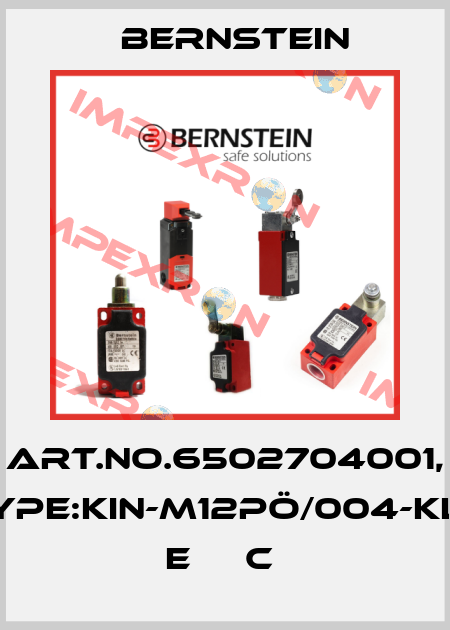 Art.No.6502704001, Type:KIN-M12PÖ/004-KL2      E     C  Bernstein