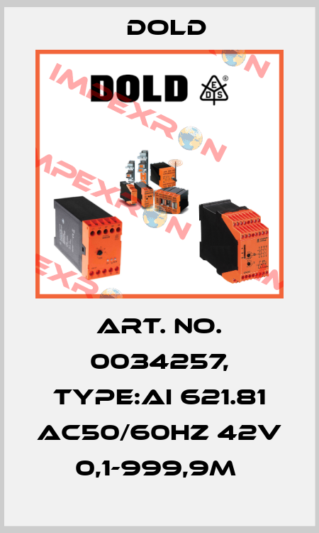 Art. No. 0034257, Type:AI 621.81 AC50/60HZ 42V 0,1-999,9M  Dold