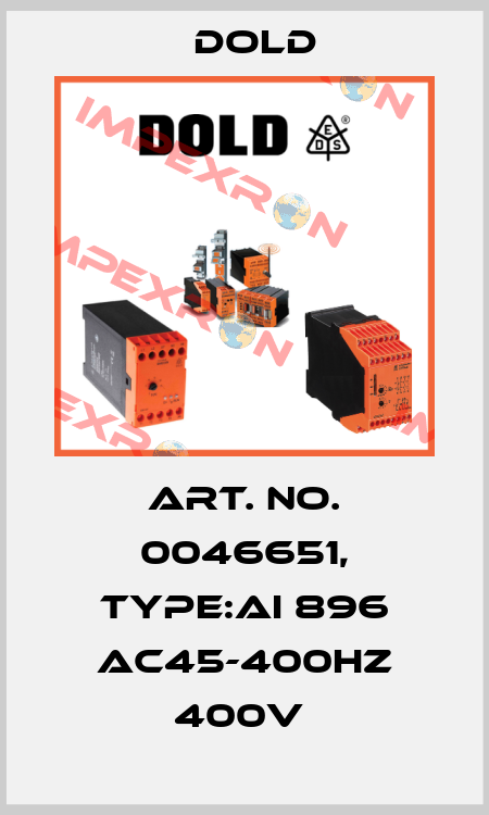 Art. No. 0046651, Type:AI 896 AC45-400HZ 400V  Dold