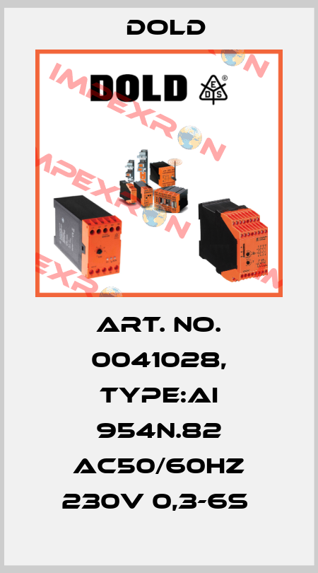 Art. No. 0041028, Type:AI 954N.82 AC50/60HZ 230V 0,3-6S  Dold
