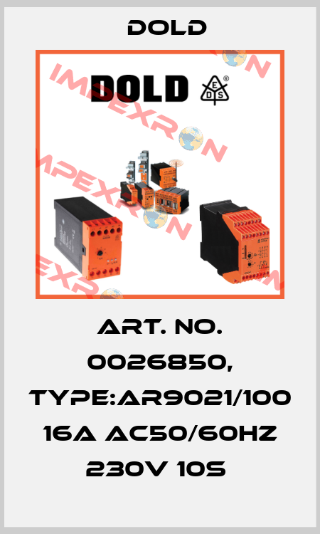 Art. No. 0026850, Type:AR9021/100 16A AC50/60HZ 230V 10S  Dold
