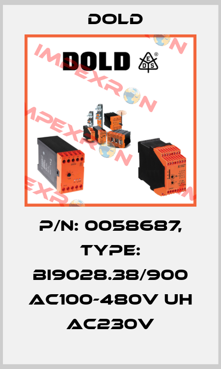 p/n: 0058687, Type: BI9028.38/900 AC100-480V UH AC230V Dold