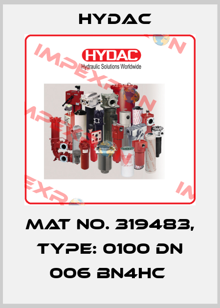 Mat No. 319483, Type: 0100 DN 006 BN4HC  Hydac