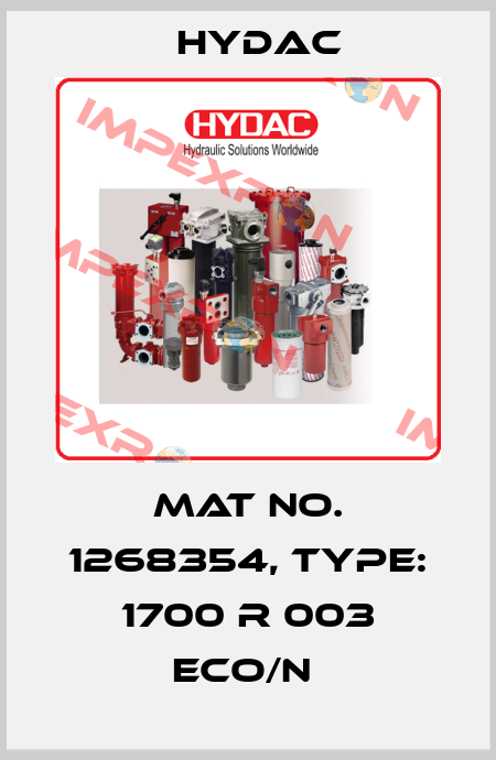 Mat No. 1268354, Type: 1700 R 003 ECO/N  Hydac