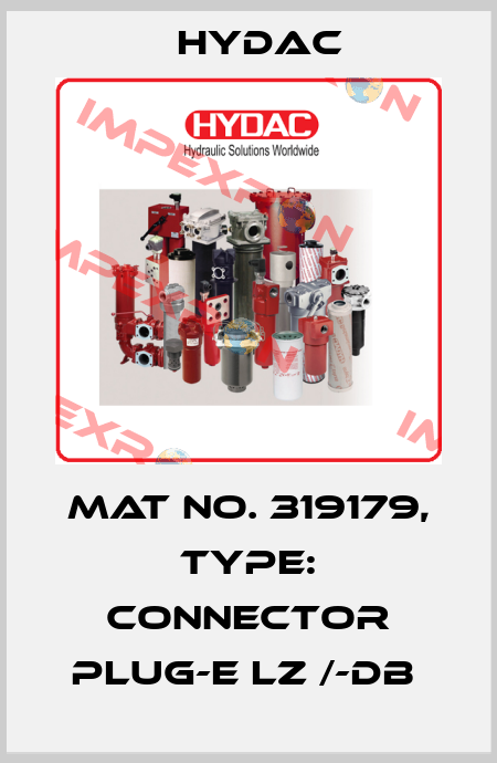 Mat No. 319179, Type: CONNECTOR PLUG-E LZ /-DB  Hydac