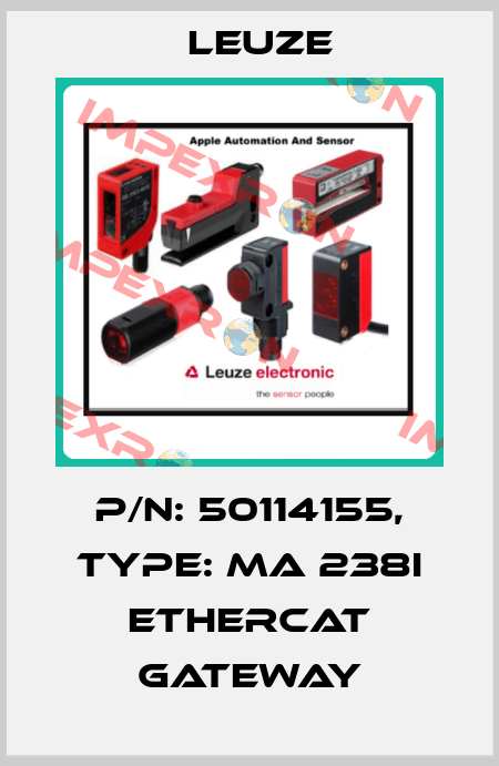 p/n: 50114155, Type: MA 238i EtherCAT Gateway Leuze
