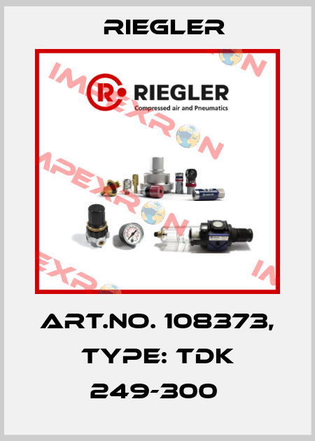 Art.No. 108373, Type: TDK 249-300  Riegler