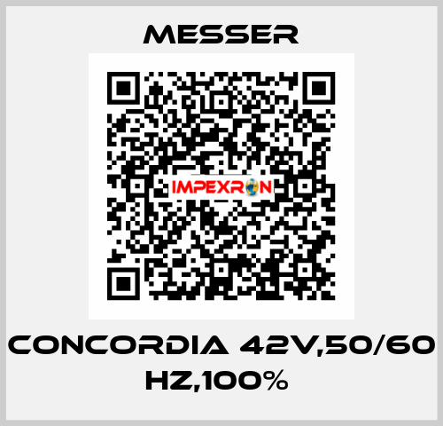 CONCORDIA 42V,50/60 HZ,100%  Messer