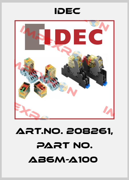Art.No. 208261, Part No. AB6M-A100  Idec