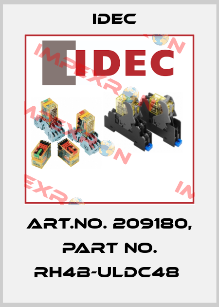 Art.No. 209180, Part No. RH4B-ULDC48  Idec