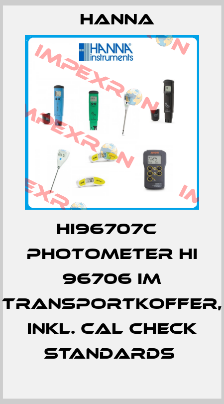 HI96707C   PHOTOMETER HI 96706 IM TRANSPORTKOFFER, INKL. CAL CHECK STANDARDS  Hanna