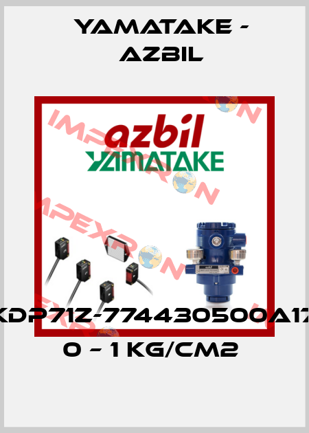 KDP71Z-774430500A17, 0 – 1 KG/CM2  Yamatake - Azbil