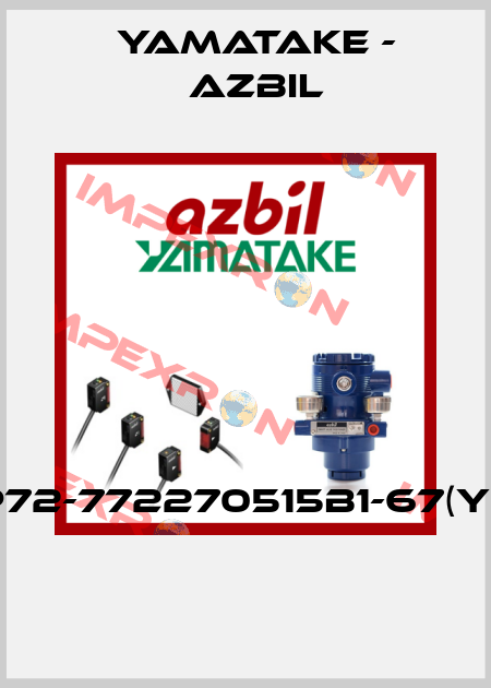 KDP72-772270515B1-67(Y169)  Yamatake - Azbil