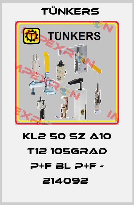 KL2 50 SZ A10 T12 105GRAD P+F BL P+F - 214092  Tünkers