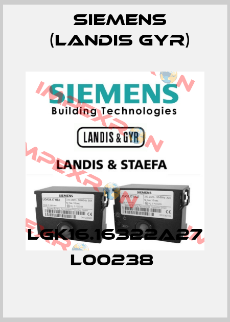 LGK16.16322A27    L00238  Siemens (Landis Gyr)
