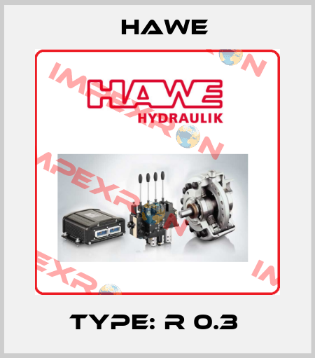 Type: R 0.3  Hawe