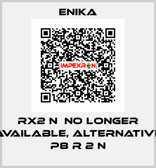 Rx2 N  no longer available, alternative P8 R 2 N enika