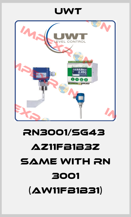 RN3001/SG43  AZ11FB1B3Z same with RN 3001 (AW11FB1B31) Uwt