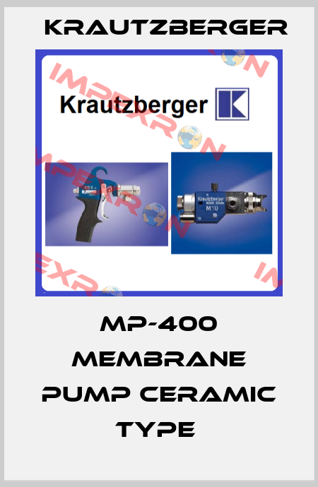 MP-400 MEMBRANE PUMP CERAMIC TYPE  Krautzberger