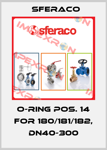 O-ring pos. 14 for 180/181/182, DN40-300 Sferaco