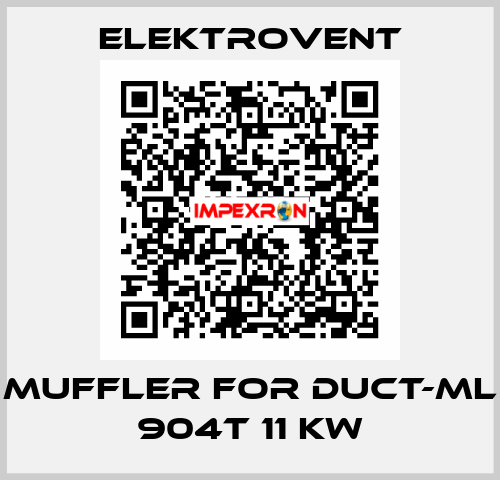 muffler for DUCT-ML 904T 11 kw ELEKTROVENT