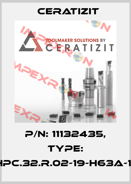 P/N: 11132435, Type: MHPC.32.R.02-19-H63A-100 Ceratizit