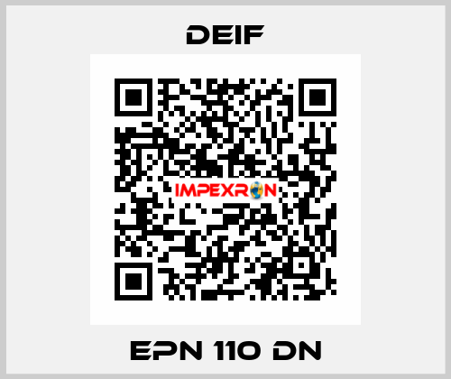 EPN 110 DN Deif