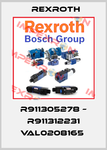 R911305278 – R911312231 VAL0208165  Rexroth