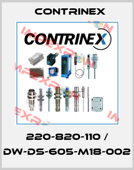 220-820-110 / DW-DS-605-M18-002 Contrinex