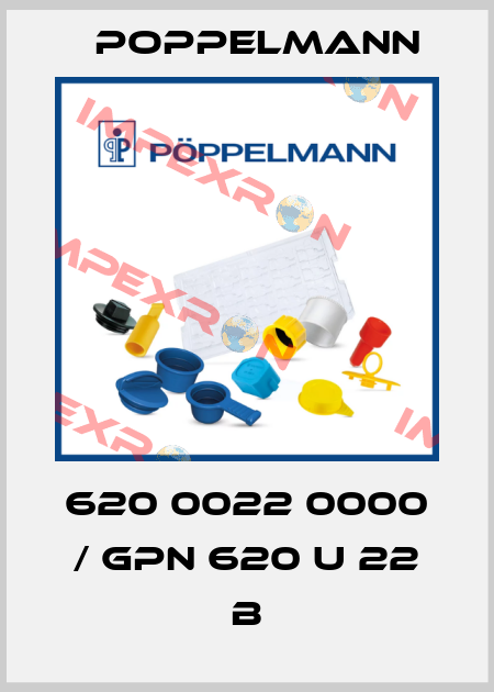 620 0022 0000 / GPN 620 U 22 B Poppelmann