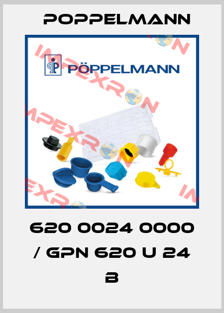 620 0024 0000 / GPN 620 U 24 B Poppelmann