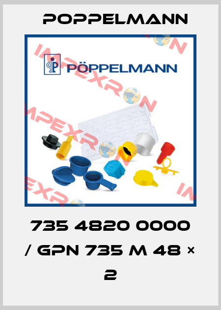 735 4820 0000 / GPN 735 M 48 × 2 Poppelmann