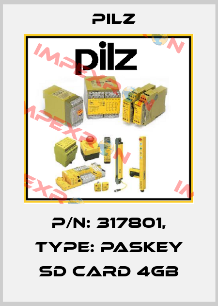p/n: 317801, Type: PASkey SD Card 4GB Pilz