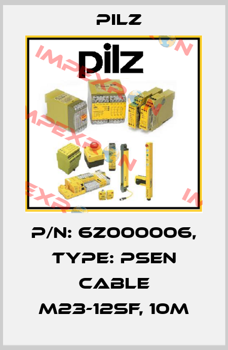 p/n: 6Z000006, Type: PSEN cable M23-12sf, 10m Pilz