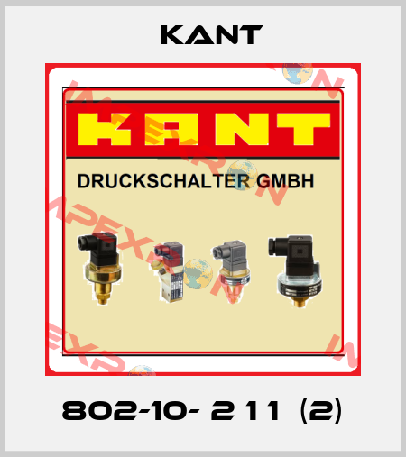 802-10- 2 1 1  (2) KANT