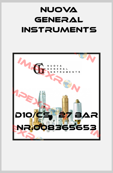 D10/CS   27 bar Nr.008365653 Nuova General Instruments