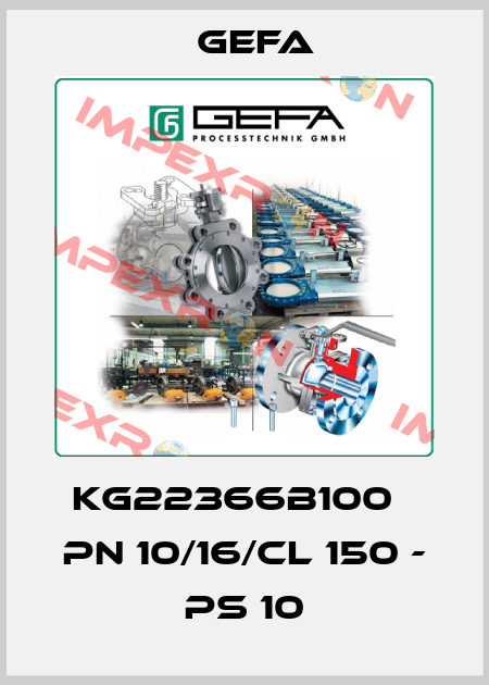 KG22366B100   PN 10/16/Cl 150 - PS 10 Gefa