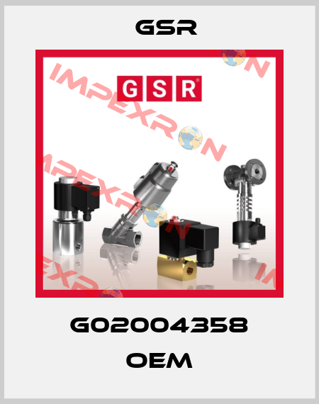 G02004358 OEM GSR