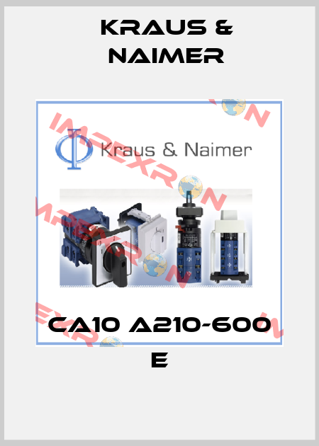 CA10 A210-600 E Kraus & Naimer