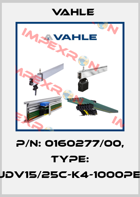 P/n: 0160277/00, Type: DT-UDV15/25C-K4-1000PE-AA Vahle