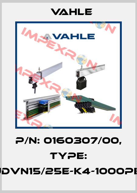 P/n: 0160307/00, Type: DT-UDVN15/25E-K4-1000PE-AA Vahle