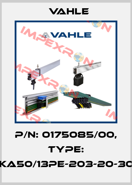 P/n: 0175085/00, Type: AL-RKA50/13PE-203-20-3000-C Vahle